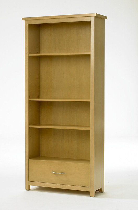 Shaker Tall Bookcase with Drawer Shackletons