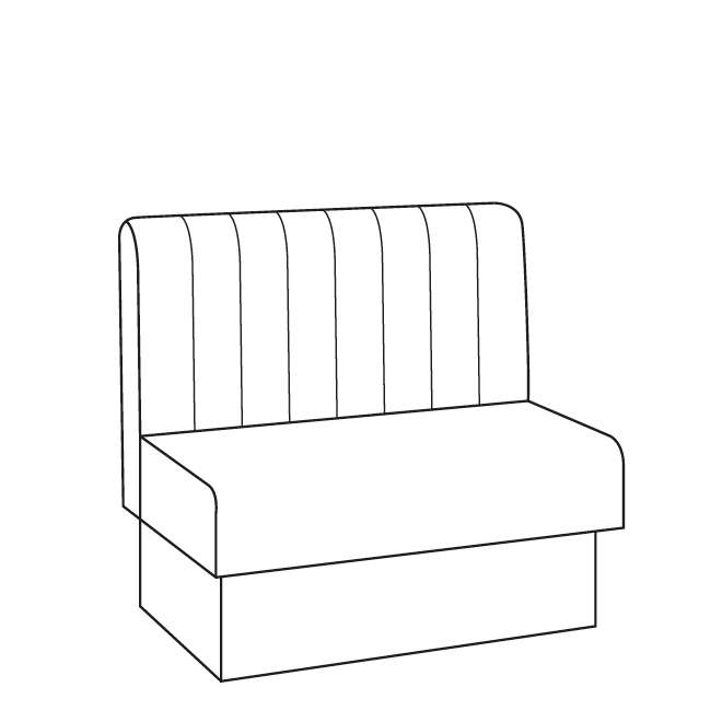 Banquette Seating - Vertical Fluted