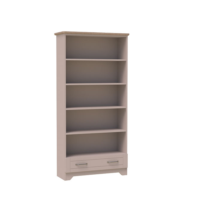 Alnwick Bookcase - Five Shelves with Drawer