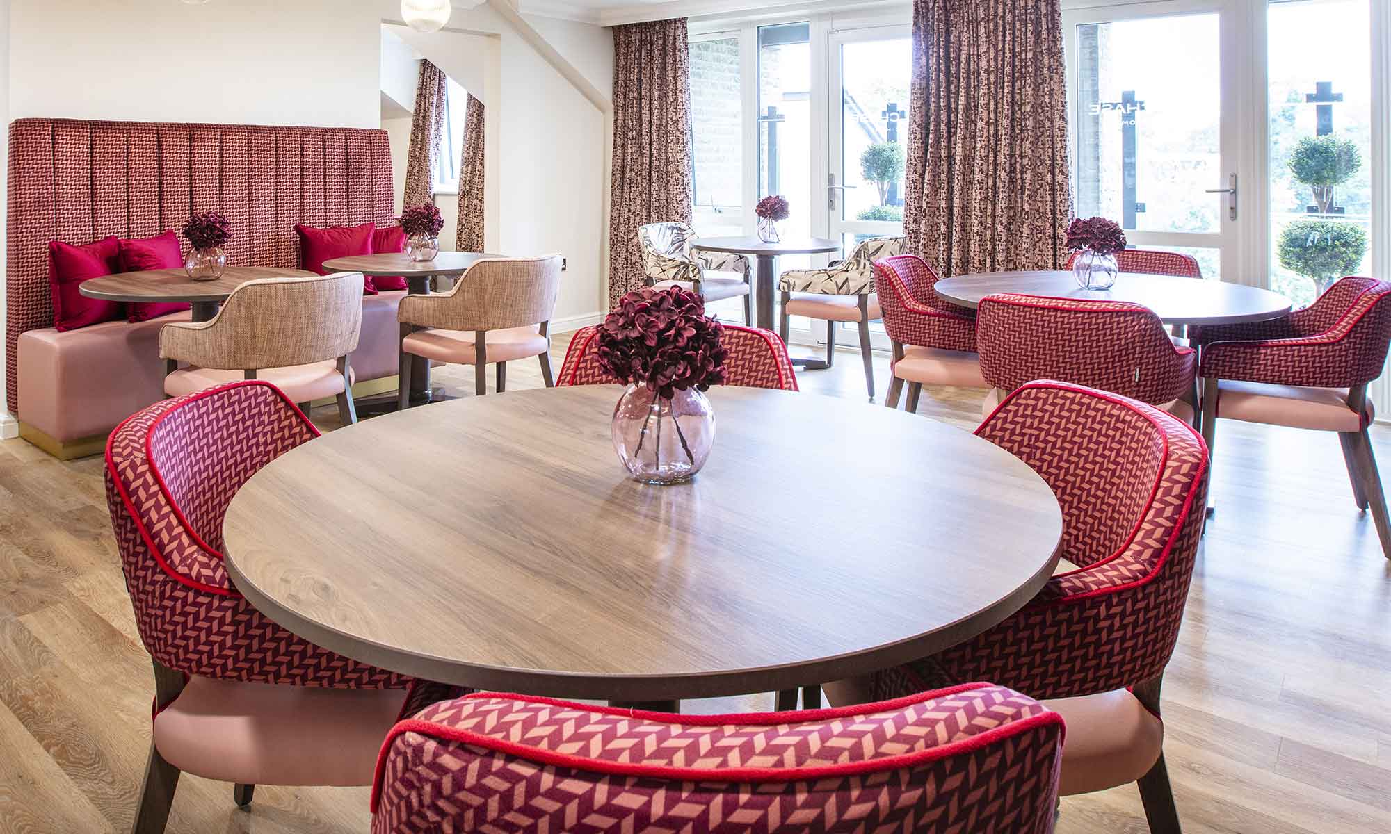 Dining room with tables and dining chairs