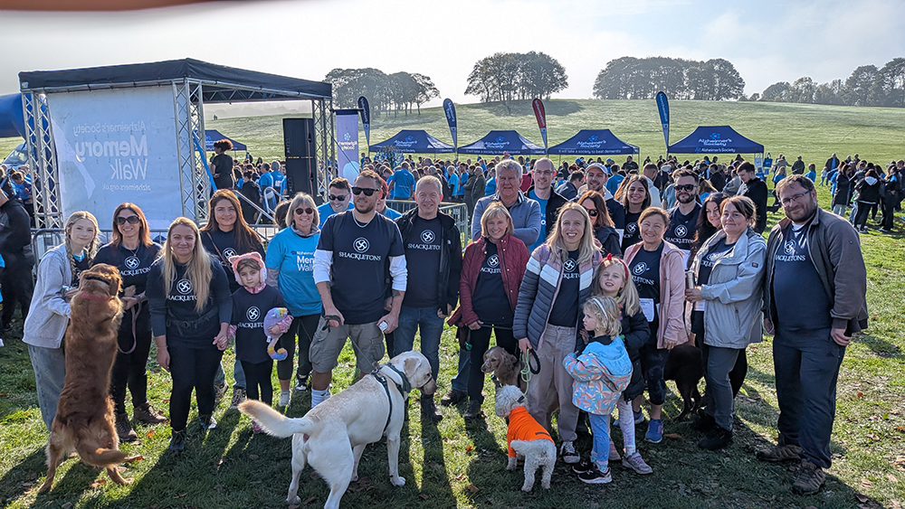 Shackletons team at Leeds Memory Walk 2025